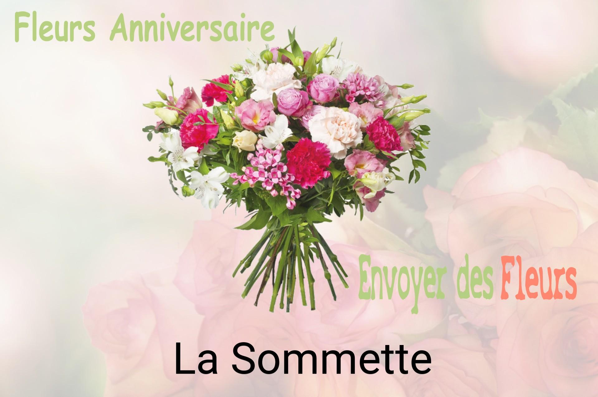 Bouquet de fleurs d’anniversaire livré à La Sommette