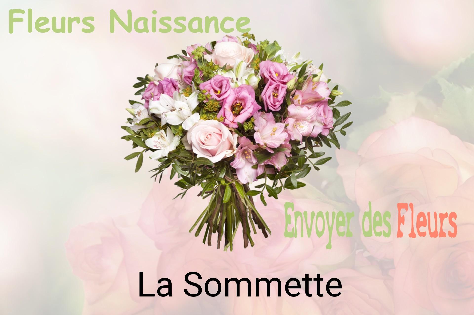 Bouquet de fleurs de naissance livré à La Sommette